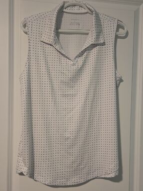 Ladies Collared Sleeveless Polo